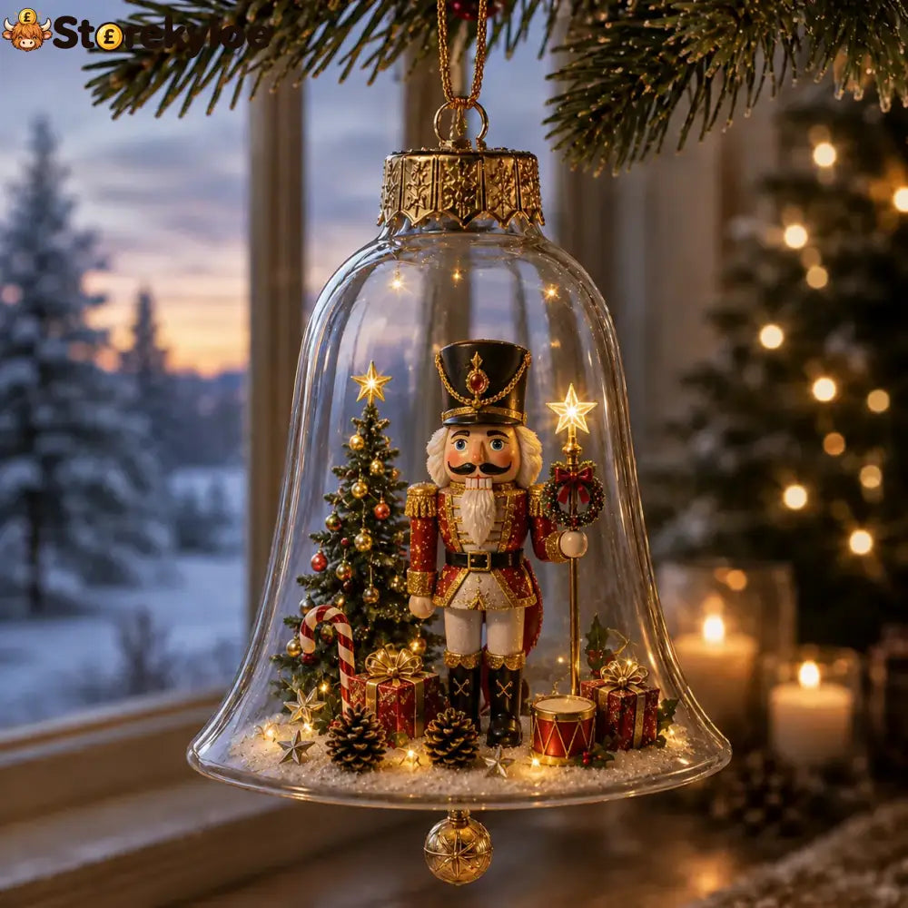 ✨🎄 Glowing Christmas Story Ornament – Light-up Mini Holiday Scene