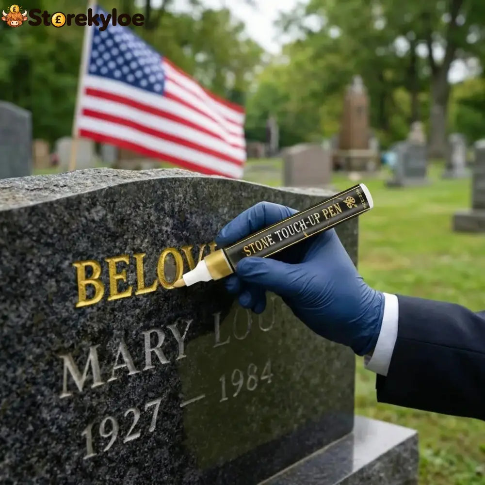 🐦Golden Tombstone Marker Pen for Restoring Faded Grave Inscriptions