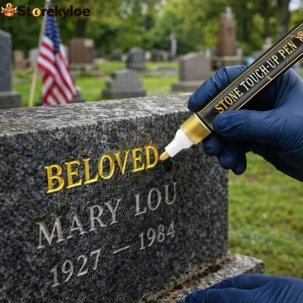 🐦Golden Tombstone Marker Pen for Restoring Faded Grave Inscriptions