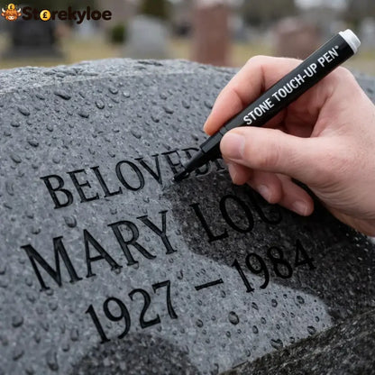 🐦Golden Tombstone Marker Pen for Restoring Faded Grave Inscriptions - Black / 1 Pack
