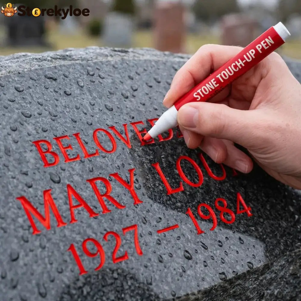 🐦Golden Tombstone Marker Pen for Restoring Faded Grave Inscriptions - Red / 1 Pack