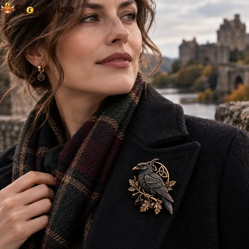 🦅Gothic Celtic Raven Brooch 🦅 - B