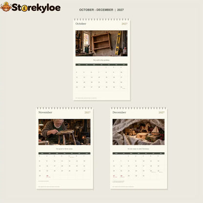 🔥Grandad’s Shed: Appointment Only - 2027 A4 Wall Calendar