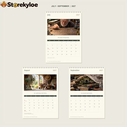 🔥Grandad’s Shed: Appointment Only - 2027 A4 Wall Calendar