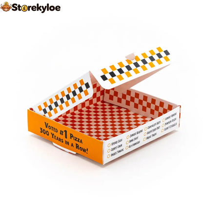 👻Halloween Cookie Packaging Kit – Spooky Pizza Cookie Boxes with Clear Heat Seal Bags, Perfect Gift Packaging for Homemade Halloween Treats 🍪😋
