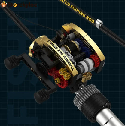 🎃halloween Deal 49% Off!🎣realistic Fishing Rod Building Block Set