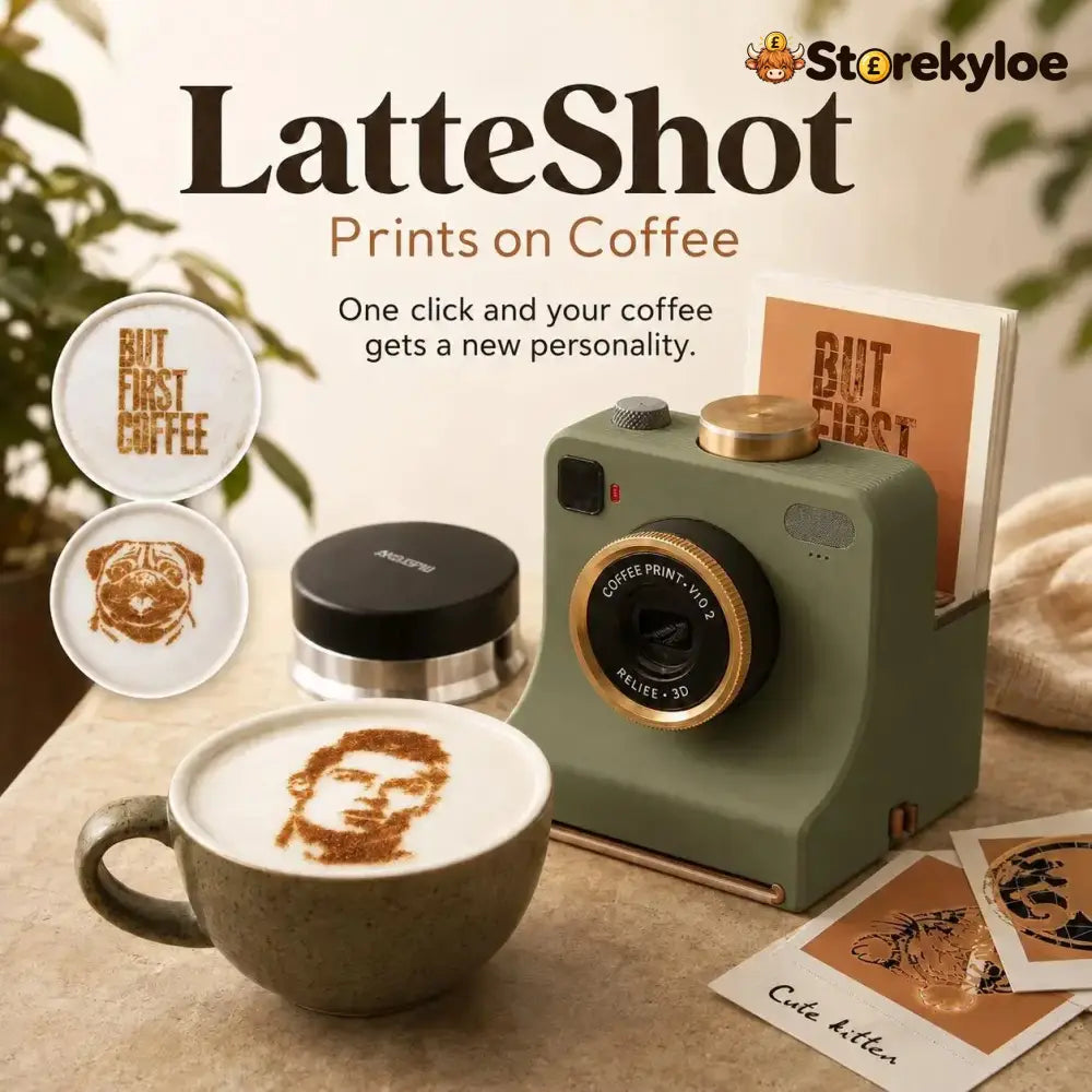 🎃Halloween Deal 50% OFF!🔥Retro Coffee Art Camera – Mechanical Latte Stencil Printer - Hot Sale