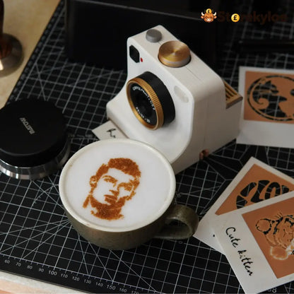 🎃Halloween Deal 50% OFF!🔥Retro Coffee Art Camera – Mechanical Latte Stencil Printer - Hot Sale