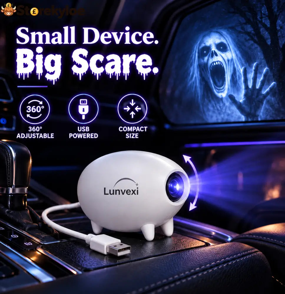 🎃 Halloween Window Projector 👻 16 Spooky Films USB Powered Holiday Decor