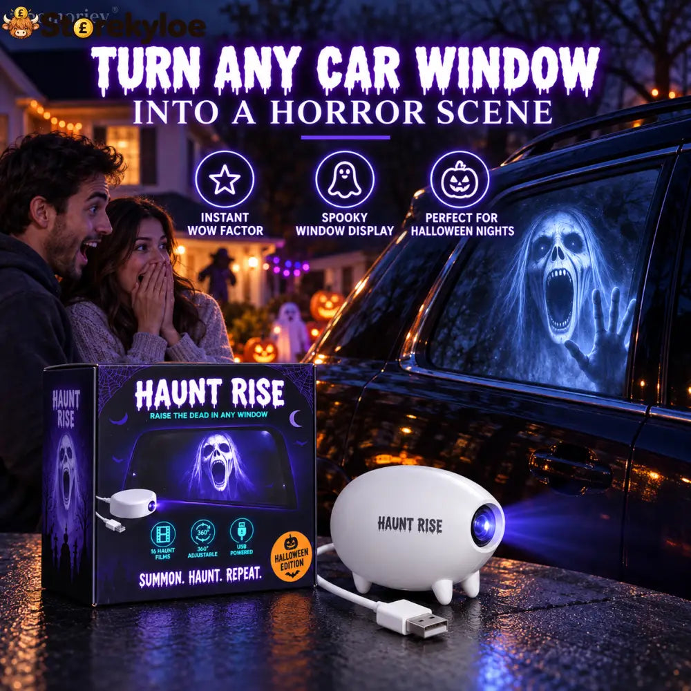 🎃 Halloween Window Projector ✨ 16 Spooky Films USB Powered Holiday Decor