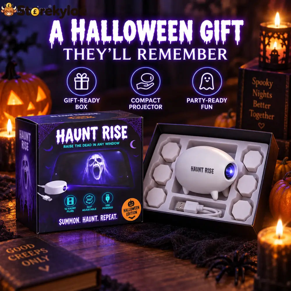🎃 Halloween Window Projector ✨ 16 Spooky Films USB Powered Holiday Decor
