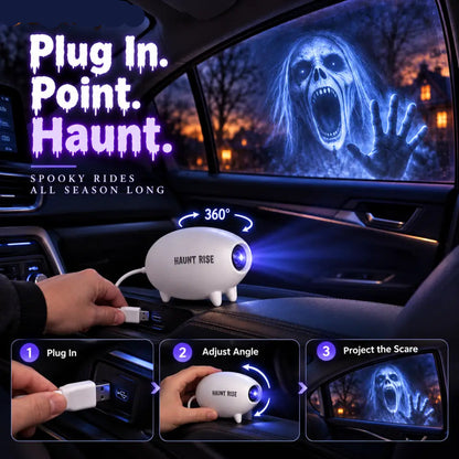 🎃 Halloween Window Projector ✨ 16 Spooky Films USB Powered Holiday Decor