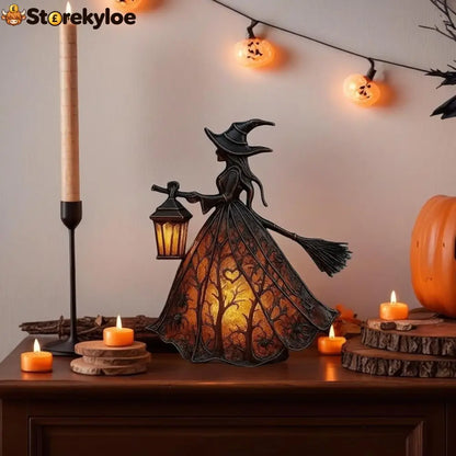 Halloween Witch Lamp Tabletop Decoration - Witch Table Lamp (Model A)