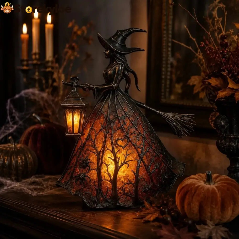 Halloween Witch Lamp Tabletop Decoration - Witch Table Lamp (Model A)