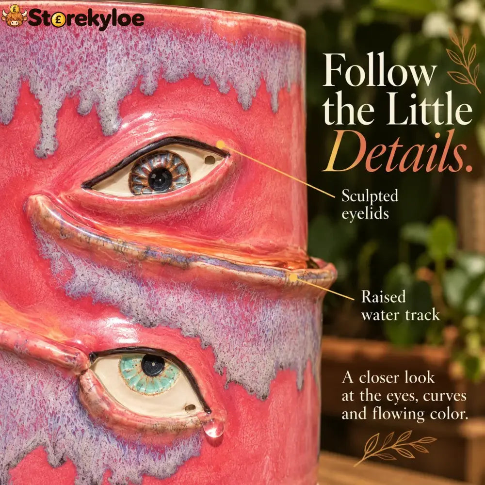 👁️Handmade Crying Eye Ceramic Planter - Only 11 Left