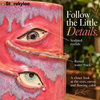 👁️Handmade Crying Eye Ceramic Planter - Only 11 Left