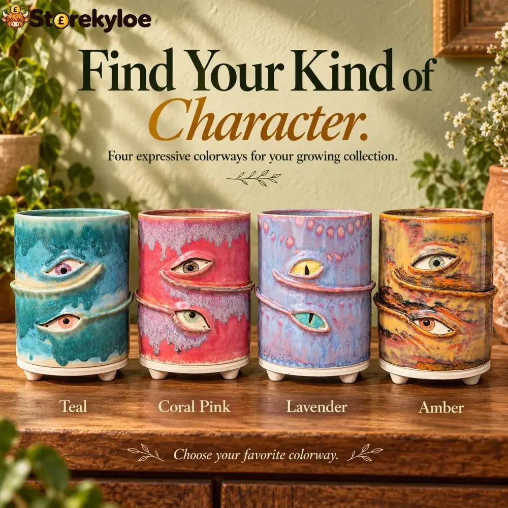 👁️Handmade Crying Eye Ceramic Planter - Only 11 Left