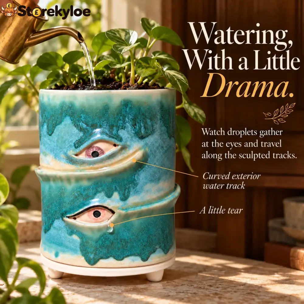 👁️Handmade Crying Eye Ceramic Planter - Only 11 Left