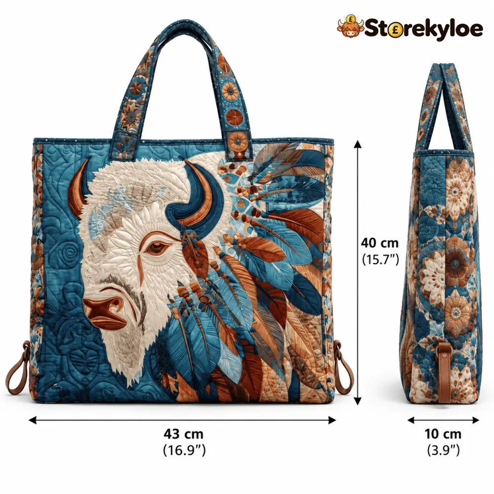 Handmade Native American Quilted Tote Bag