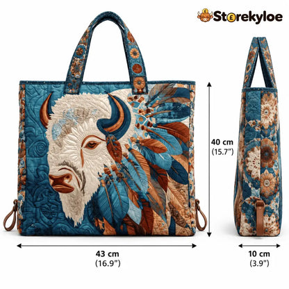 Handmade Native American Quilted Tote Bag