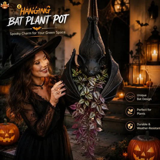 👿🦇Hanging Bat Plant Pot, Life Art🪴 - Small(20cm)