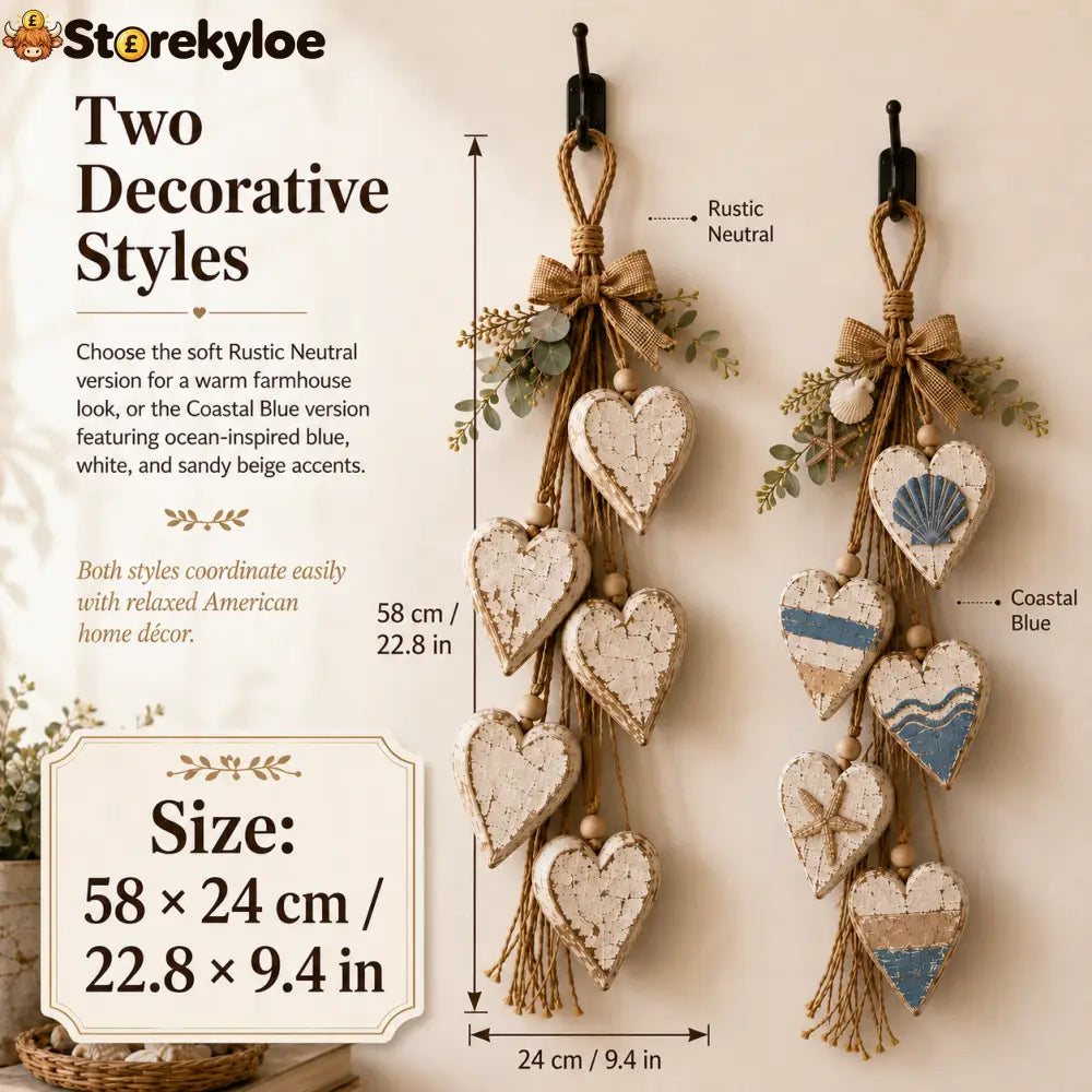 🍂🤎Hanging Heart Wall Decor