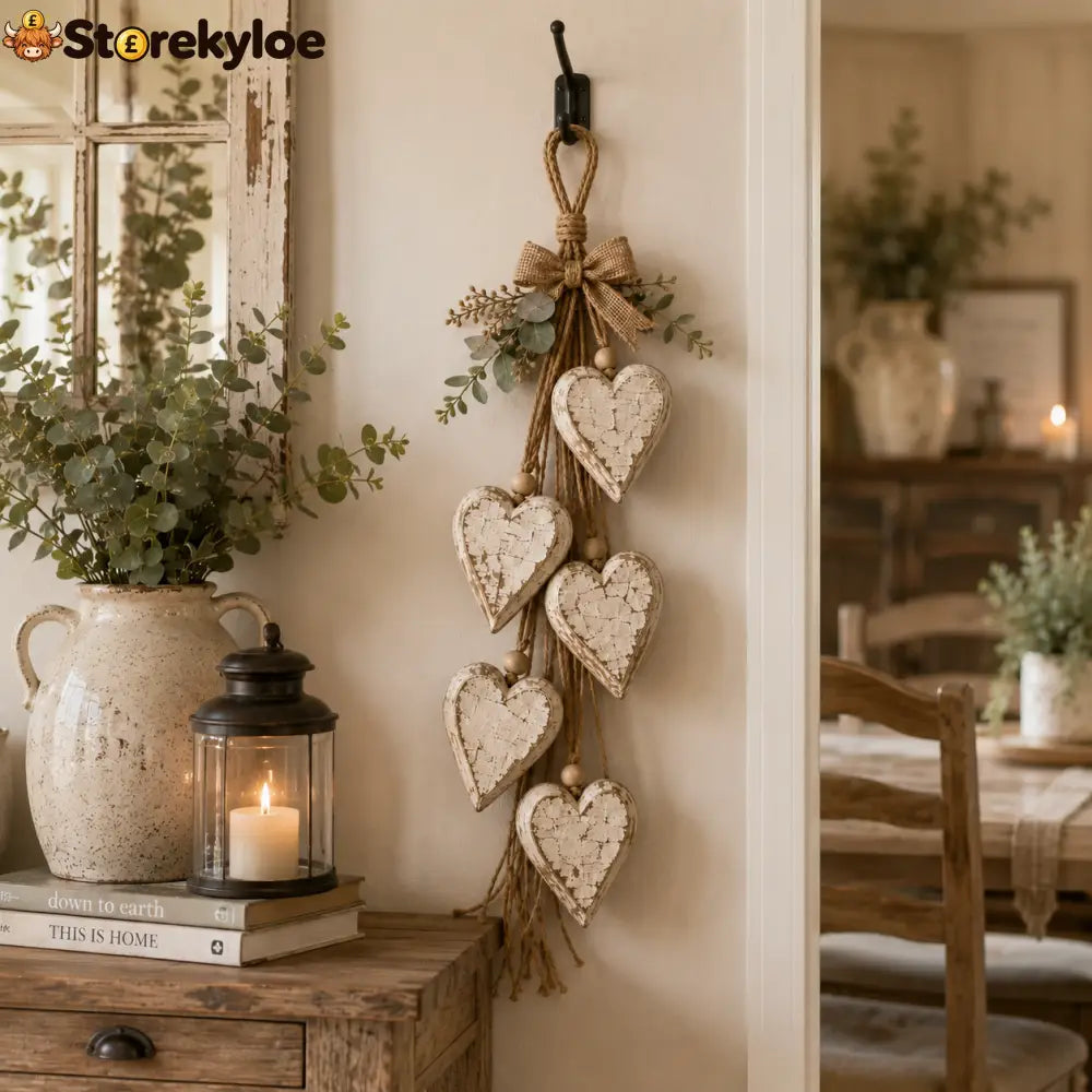 🍂🤎Hanging Heart Wall Decor