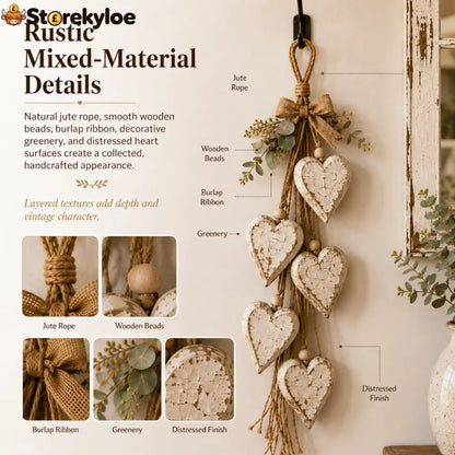 🍂🤎Hanging Heart Wall Decor