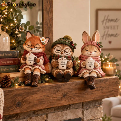 Heartwarming Christmas Animal Companion Ornaments - A Set Of 3（Save $7 & Free Shipping） - Houseware & Kitchen