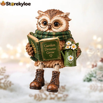 🦉Heartwarming Reading Owl Figurine✨ - gardening enthusiasts - Houseware & Kitchen