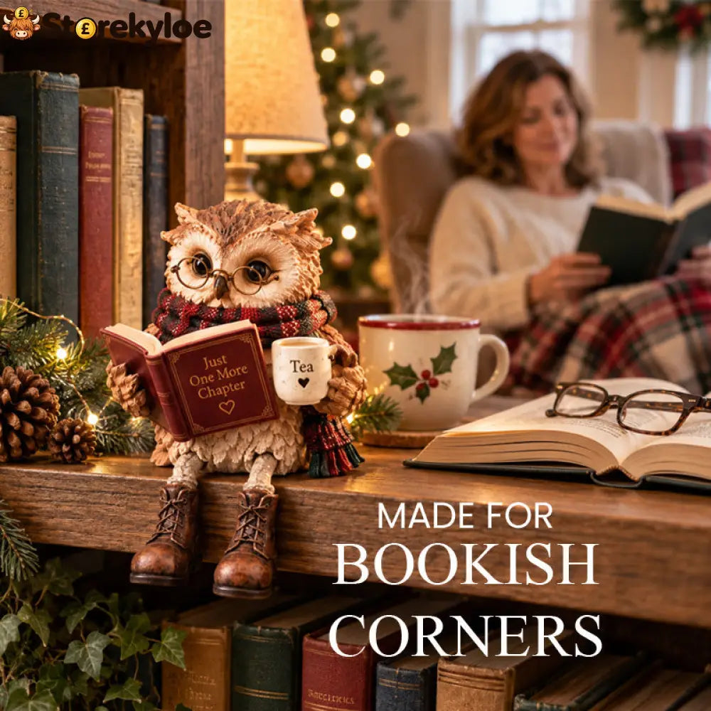 🦉Heartwarming Reading Owl Figurine✨ - Houseware & Kitchen