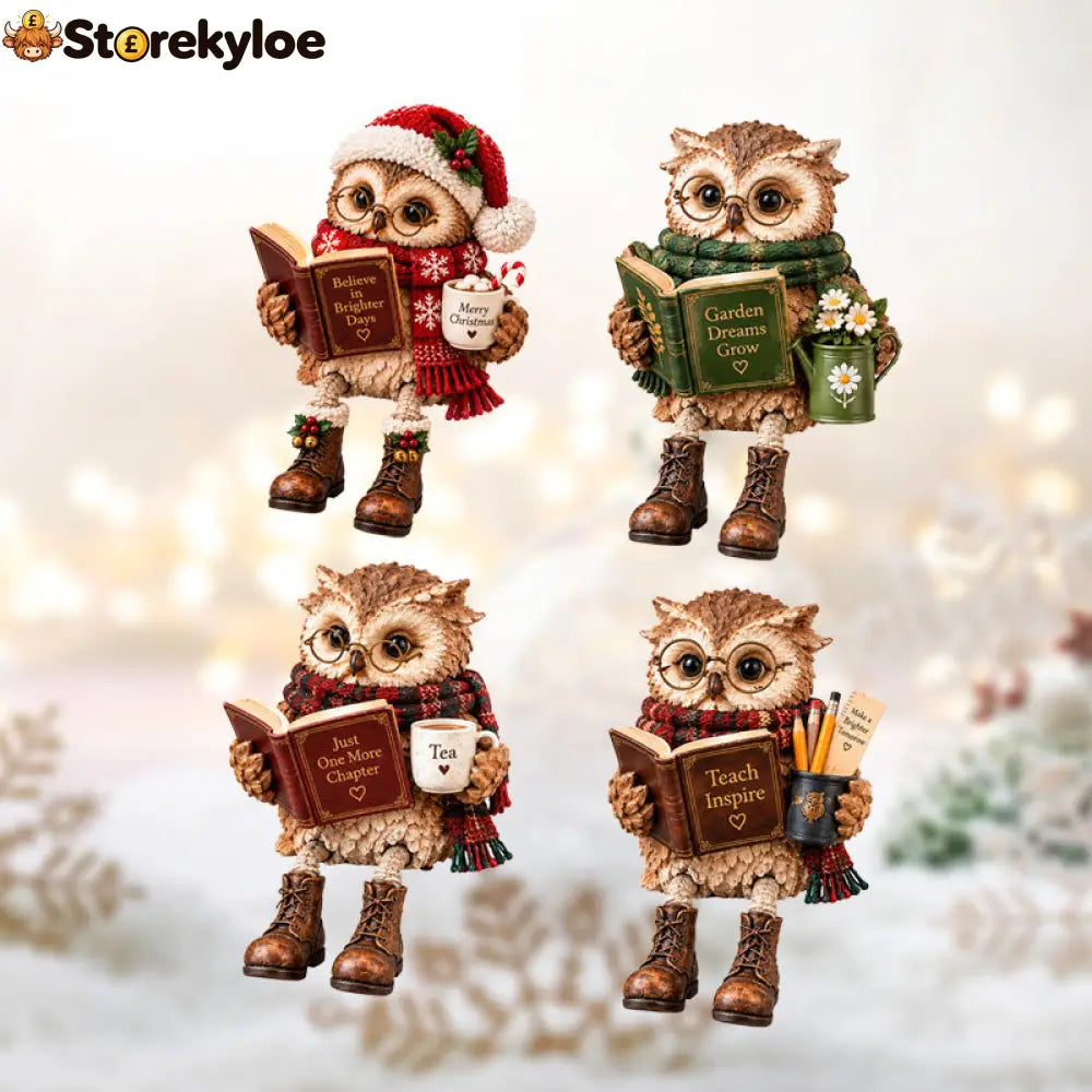 🦉Heartwarming Reading Owl Figurine✨ - Houseware & Kitchen
