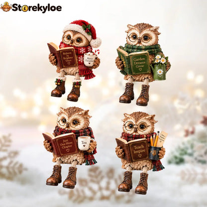 🦉Heartwarming Reading Owl Figurine✨ - Houseware & Kitchen