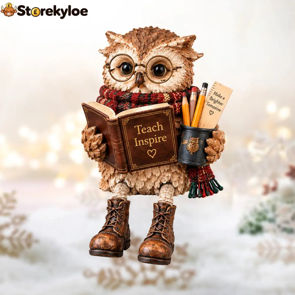 🦉Heartwarming Reading Owl Figurine✨ - Teacher - Houseware & Kitchen