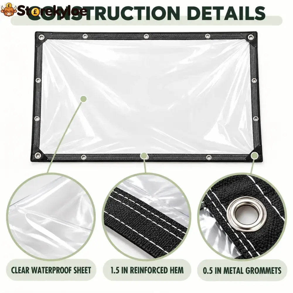 Heavy-Duty Clear Waterproof Tarps