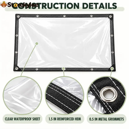 Heavy-Duty Clear Waterproof Tarps