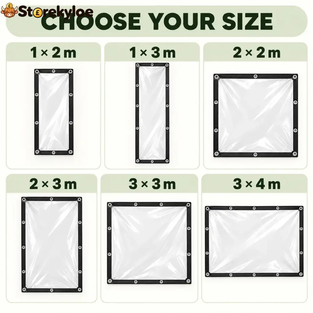 Heavy-Duty Clear Waterproof Tarps
