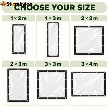 Heavy-Duty Clear Waterproof Tarps