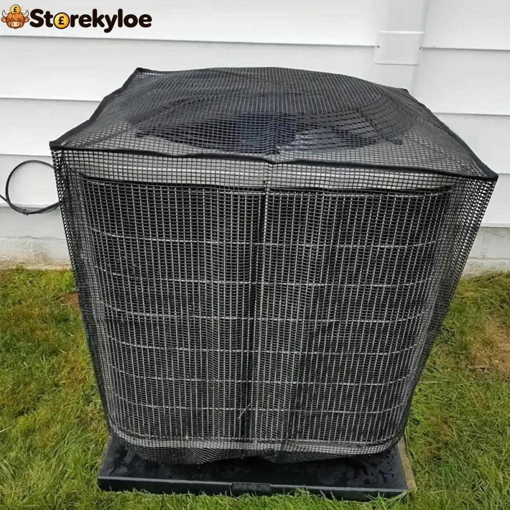 ❄️ Heavy-Duty Mesh AC Cover – All-Season Outdoor Protection