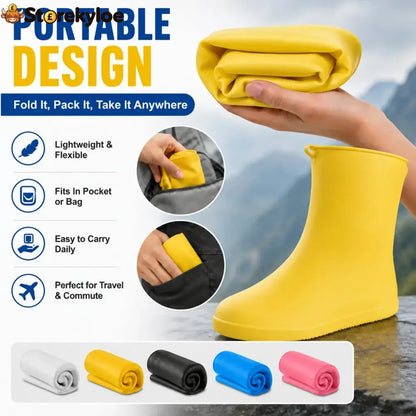 🌧️Heavy-Duty Non-Slip Reusable Waterproof Shoe Covers – Keep Shoes Clean & Dry