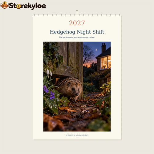 🔥Hedgehog Night Shift - 2027 A4 Wall Calendar
