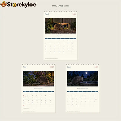 🔥Hedgehog Night Shift - 2027 A4 Wall Calendar