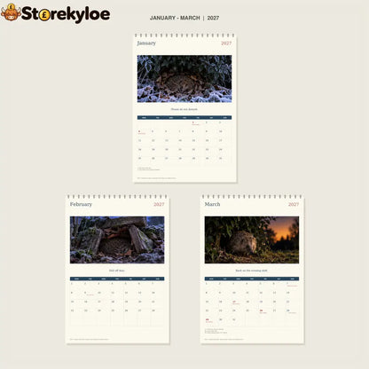 🔥Hedgehog Night Shift - 2027 A4 Wall Calendar