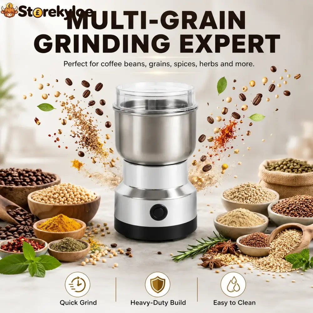 🌿high-speed Stainless Steel Grain Grinder
