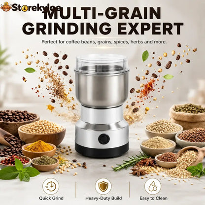 🌿high-speed Stainless Steel Grain Grinder