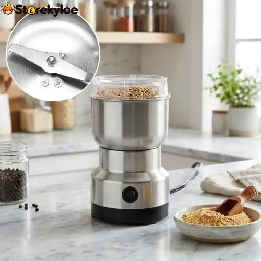 🌿high-speed Stainless Steel Grain Grinder