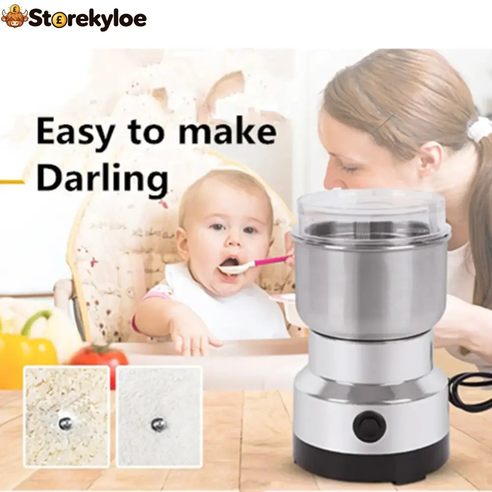 🌿high-speed Stainless Steel Grain Grinder