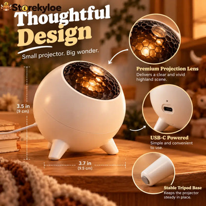 Highland Cow Projector | Cozy Room Decor & Gift