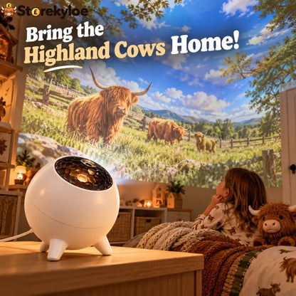 Highland Cow Projector | Cozy Room Decor & Gift