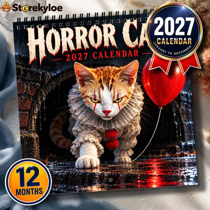 😍Horror Cats 2027 Calendar